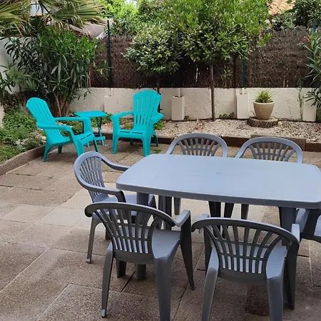 T2 Rdc Avec Jardin, Cap D'agde, Secteur Falaise, 100 M Plage, Clim, Wifi, Parking Apartmán